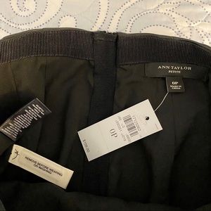 NWT Ann Taylor black “leather” pencil skirt